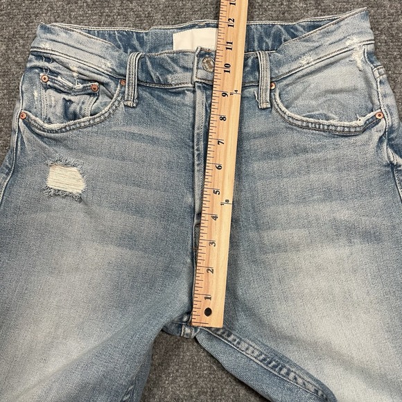 Mother Superior The Tomcat Women's Jeans Distressed Washed Blue Denim Sz 28 - Picture 7 of 15